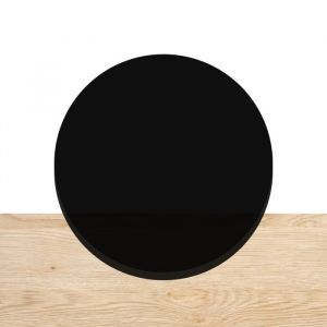 plexiglas cirkel zwart 