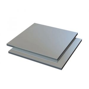 Alupanel Dibond® plaat Spiegel Zilver/wit 3050x1230x3mm